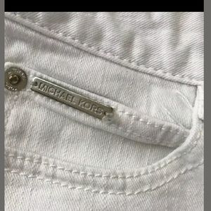 Mk white boot cut jeans